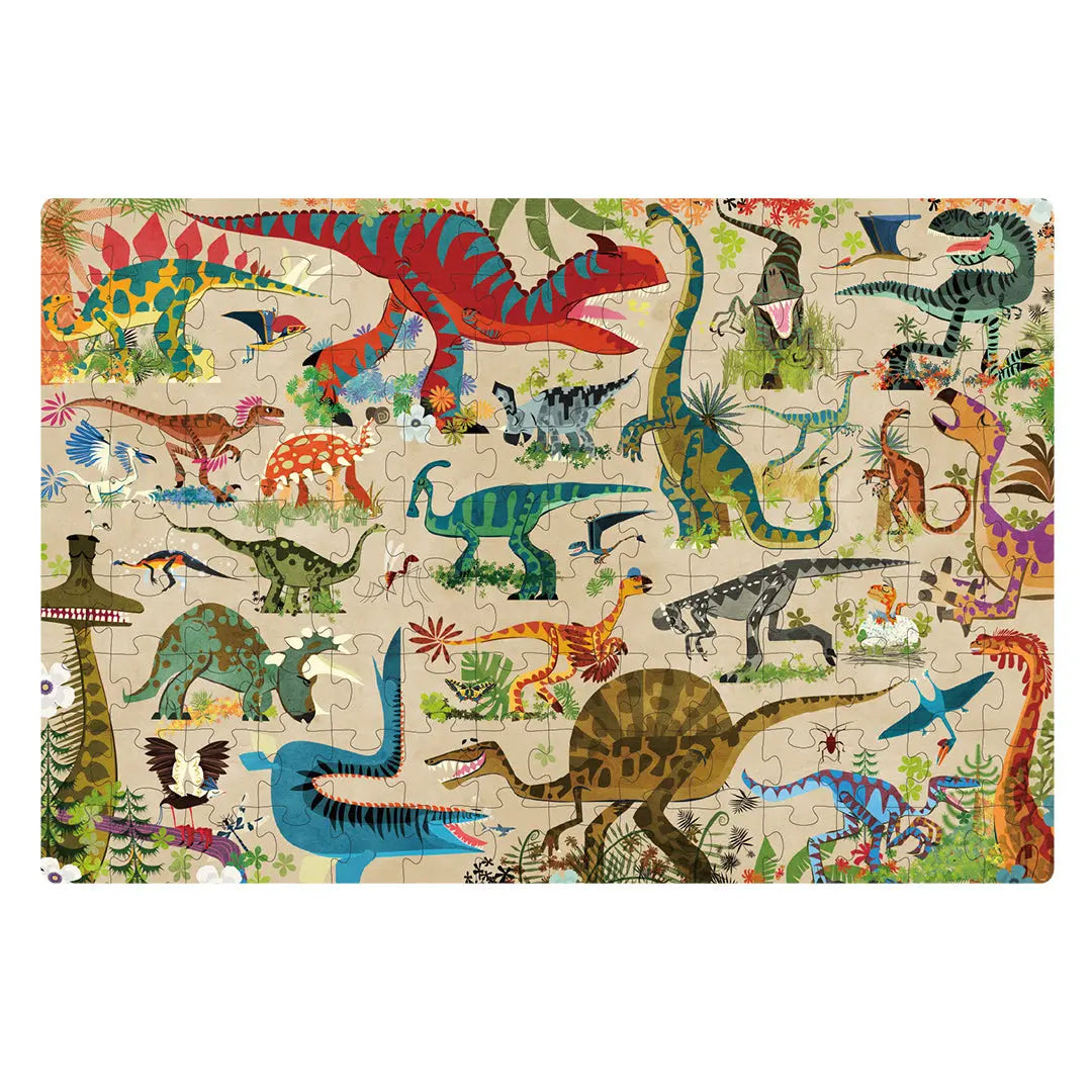 Let's Learn Puzzle: Dino Land 126P Mideer