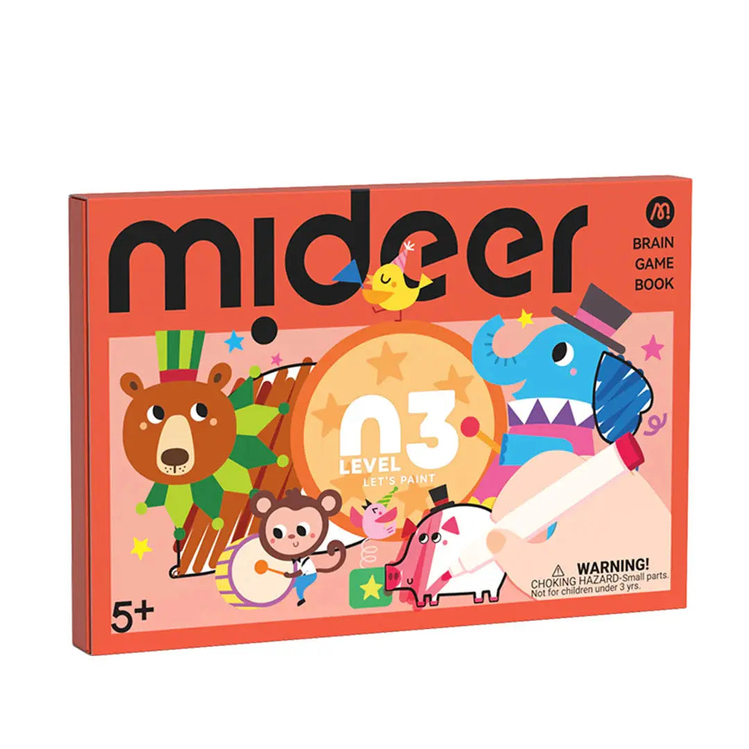 Brain Game Book: Let's Paint Level 3 Mideer