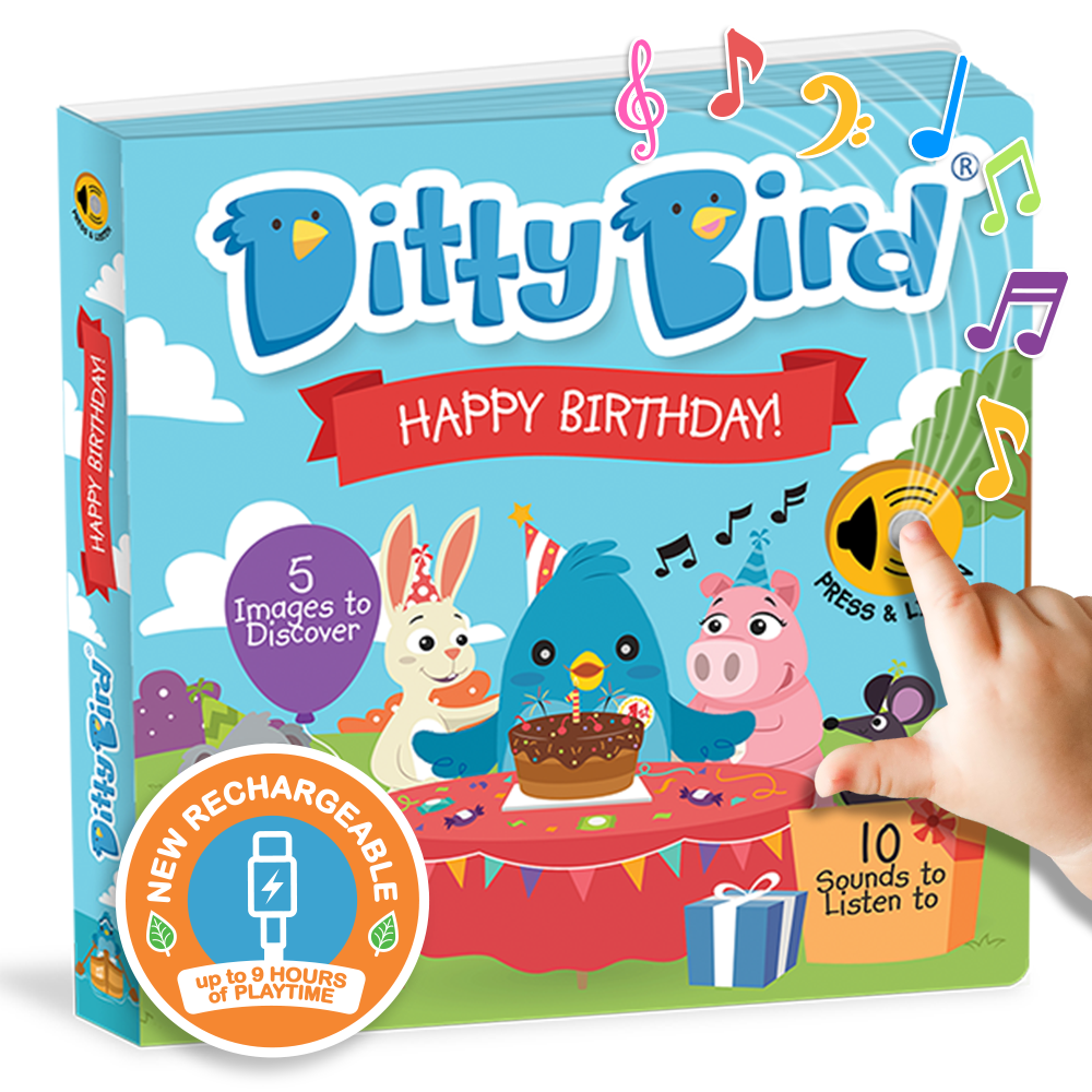 Birthday Book | Ditty Bird Happy Birthday (Gift&Card) USB-C Ditty Bird