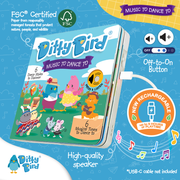 Ditty Bird Book Kids dance songs: Music To Dance To - USB-C Ditty Bird