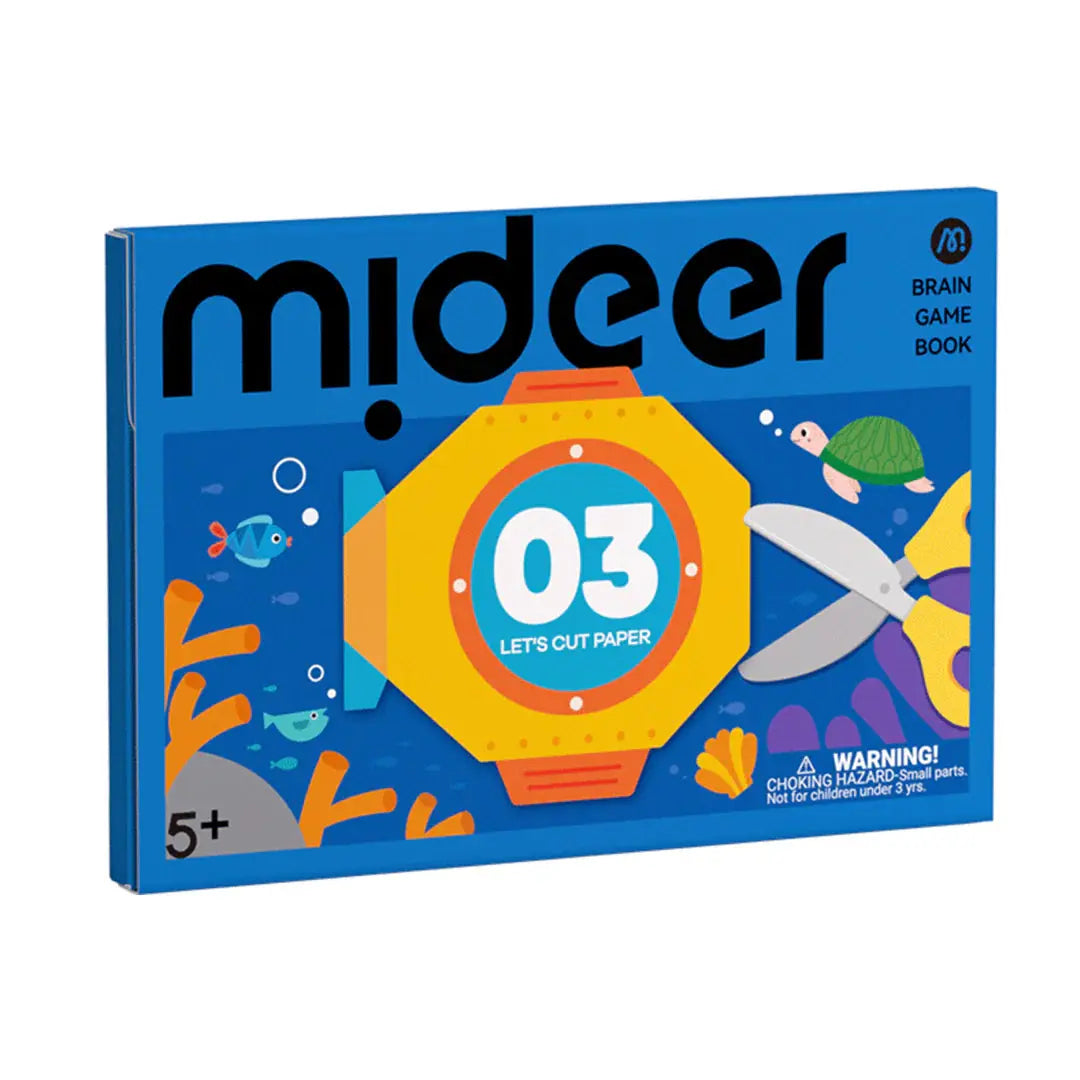 Brain Game Book: Let's Cut Paper Level 3 Mideer