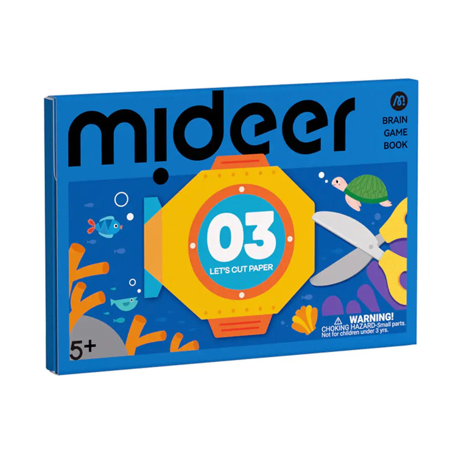 Brain Game Book: Let's Cut Paper Level 3 Mideer