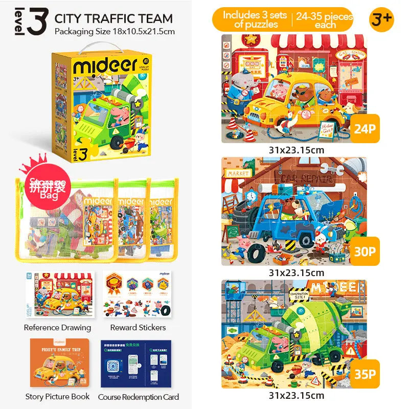 Level Up Puzzles - Level 3 City Teamers Mideer
