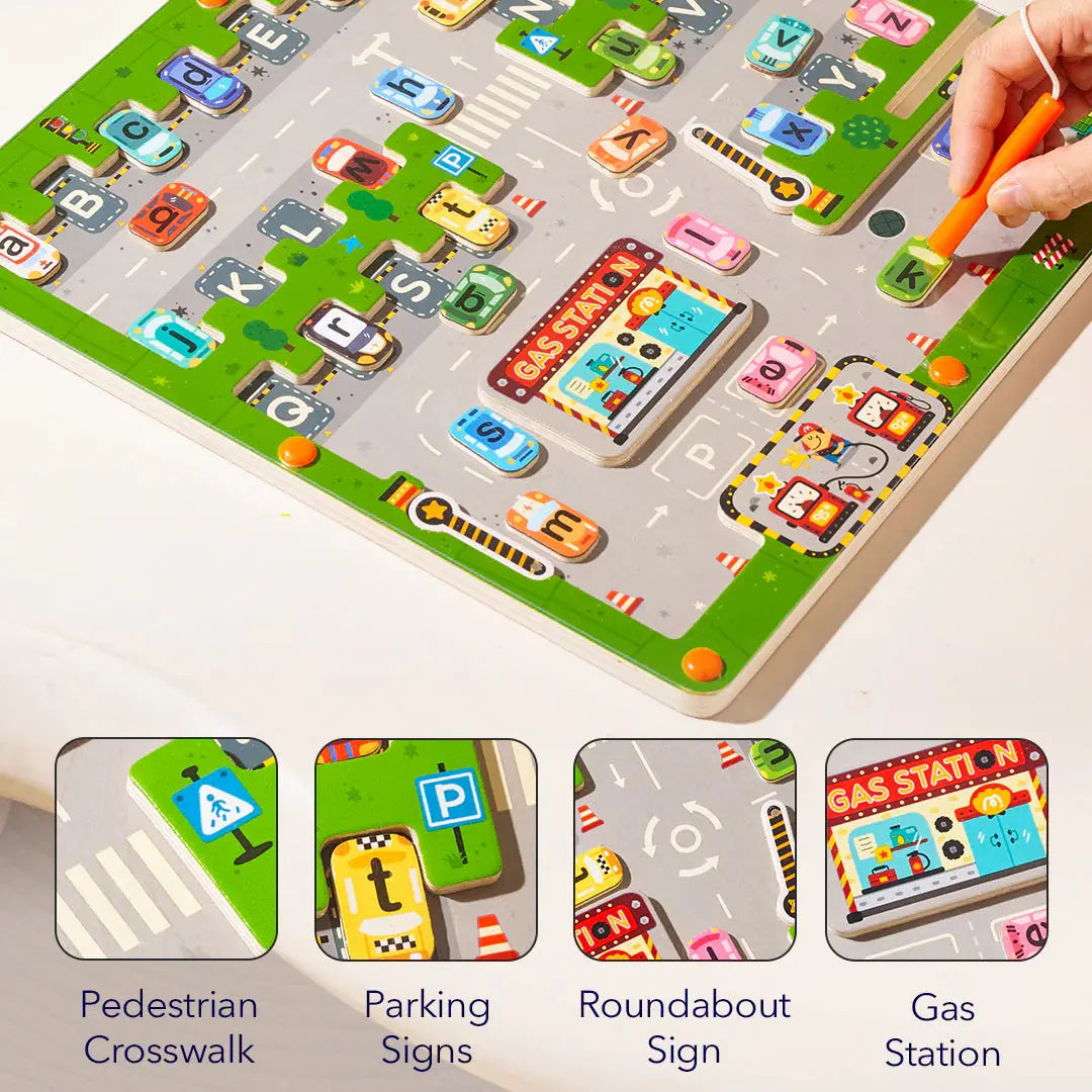 Magnetic Maze - Parking lot Mideer