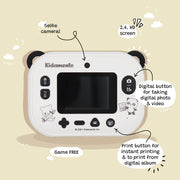 Panda Print Camera kiimento