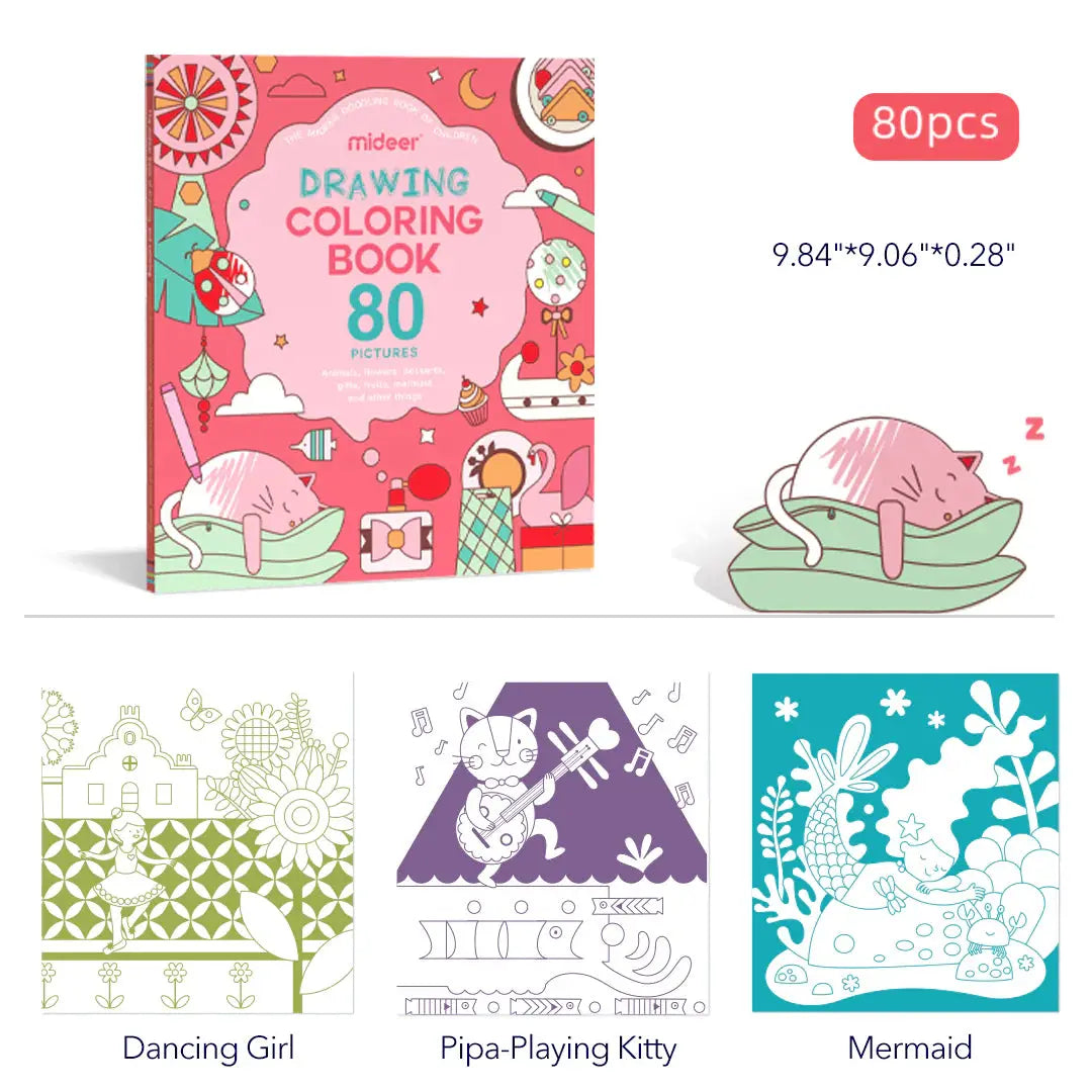 Drawing Coloring Book Pink Mideer