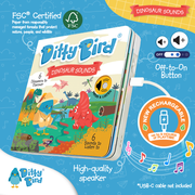 Ditty Bird Sound Book Dino Lovers: Dinosaur sounds - USB-C by Ditty Bird, alternate view