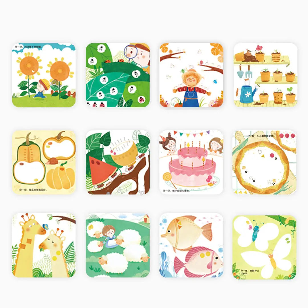 Creative Finger Paint Kit: Animal Party Mideer