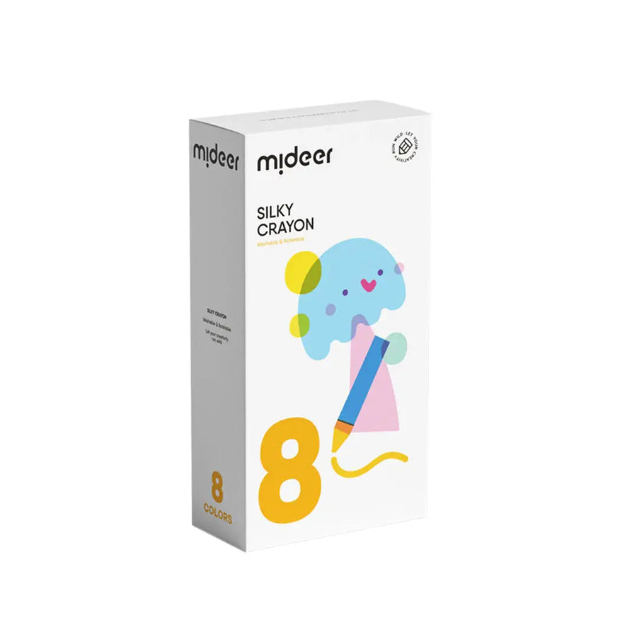 Silky Crayon 8 Colors Mideer