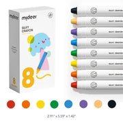 Silky Crayon 8 Colors Mideer