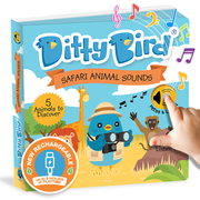 Ditty Bird Baby Sound Book: Safari Animal Sounds USB-C Ditty Bird