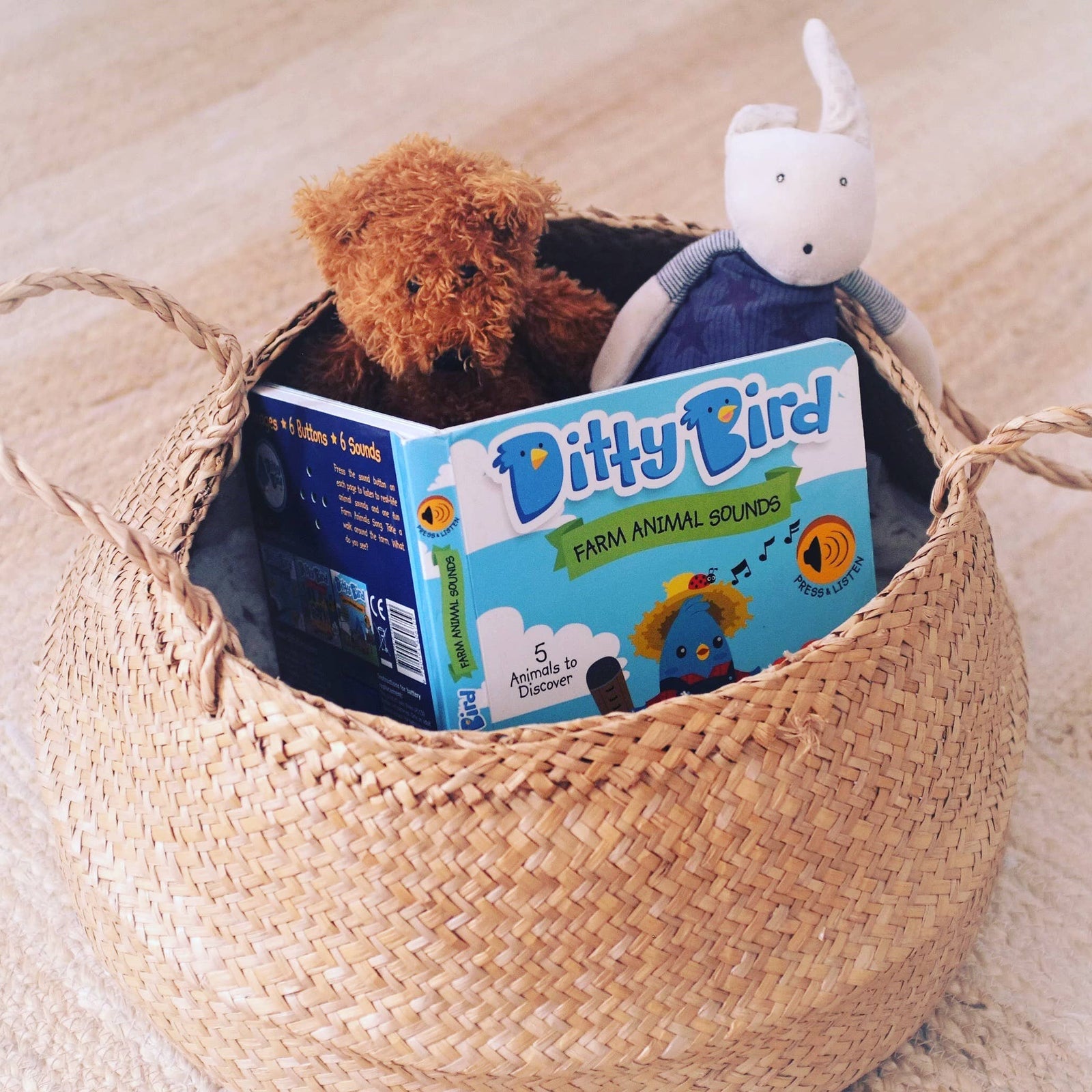 Ditty Bird Farm Animal | Baby Sound Book Farm USB-C Ditty Bird