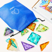 Colorful Magnetic Tiles: Jurassic Adventure 48pcs Mideer