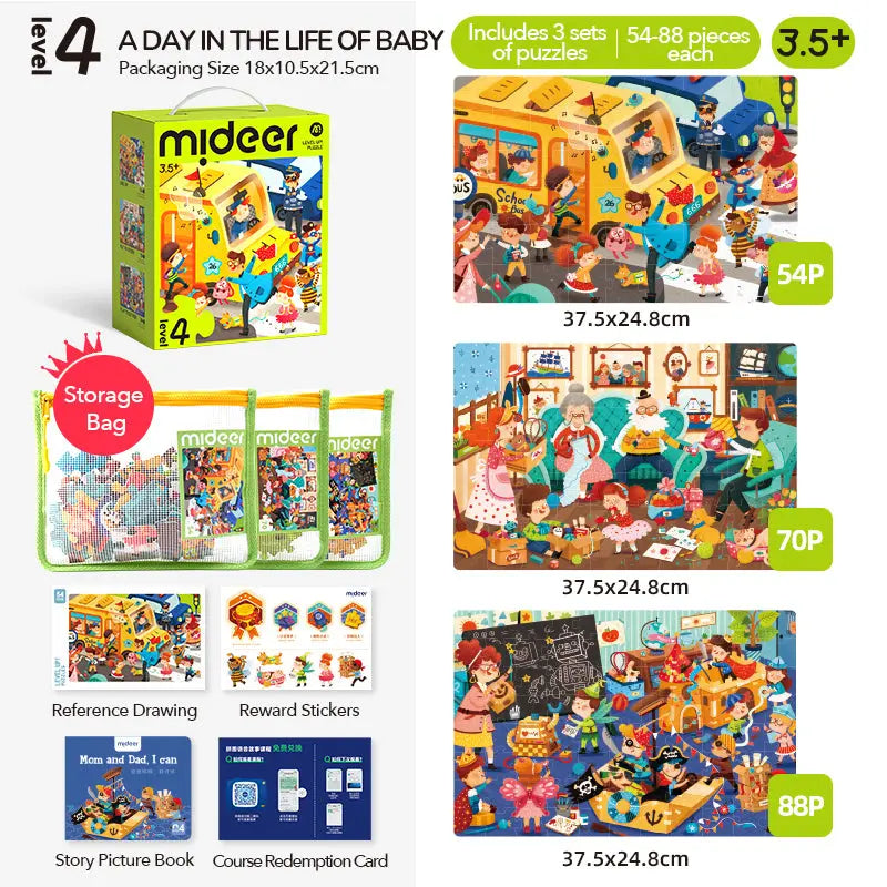 Level Up Puzzles - Level 4 Baby's Routine Mideer