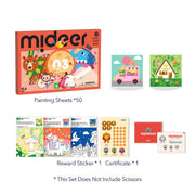 Brain Game Book: Let's Paint Level 3 Mideer