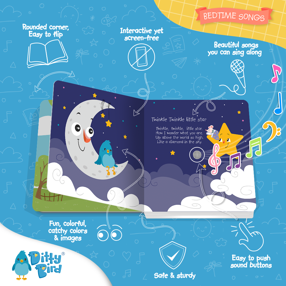 Ditty Bird | Bedtime Songs - Storytime - Baby Book - USB-C by Ditty Bird, alternate view
