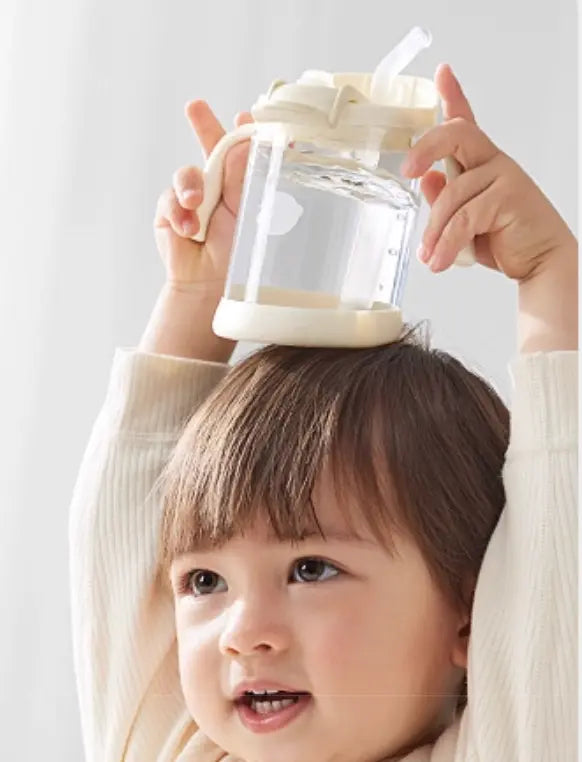 Slanted Straw Training Cup - Beige Bc Babycare