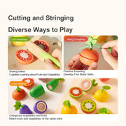 Wooden Food Chopping Set - Delicious Fruit and Vegetable Mideer