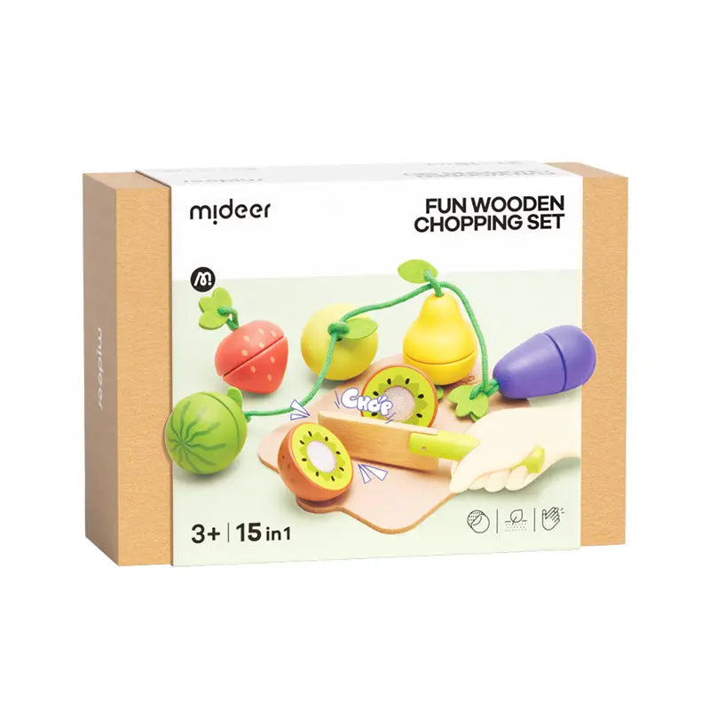Wooden Food Chopping Set - Delicious Fruit and Vegetable Mideer