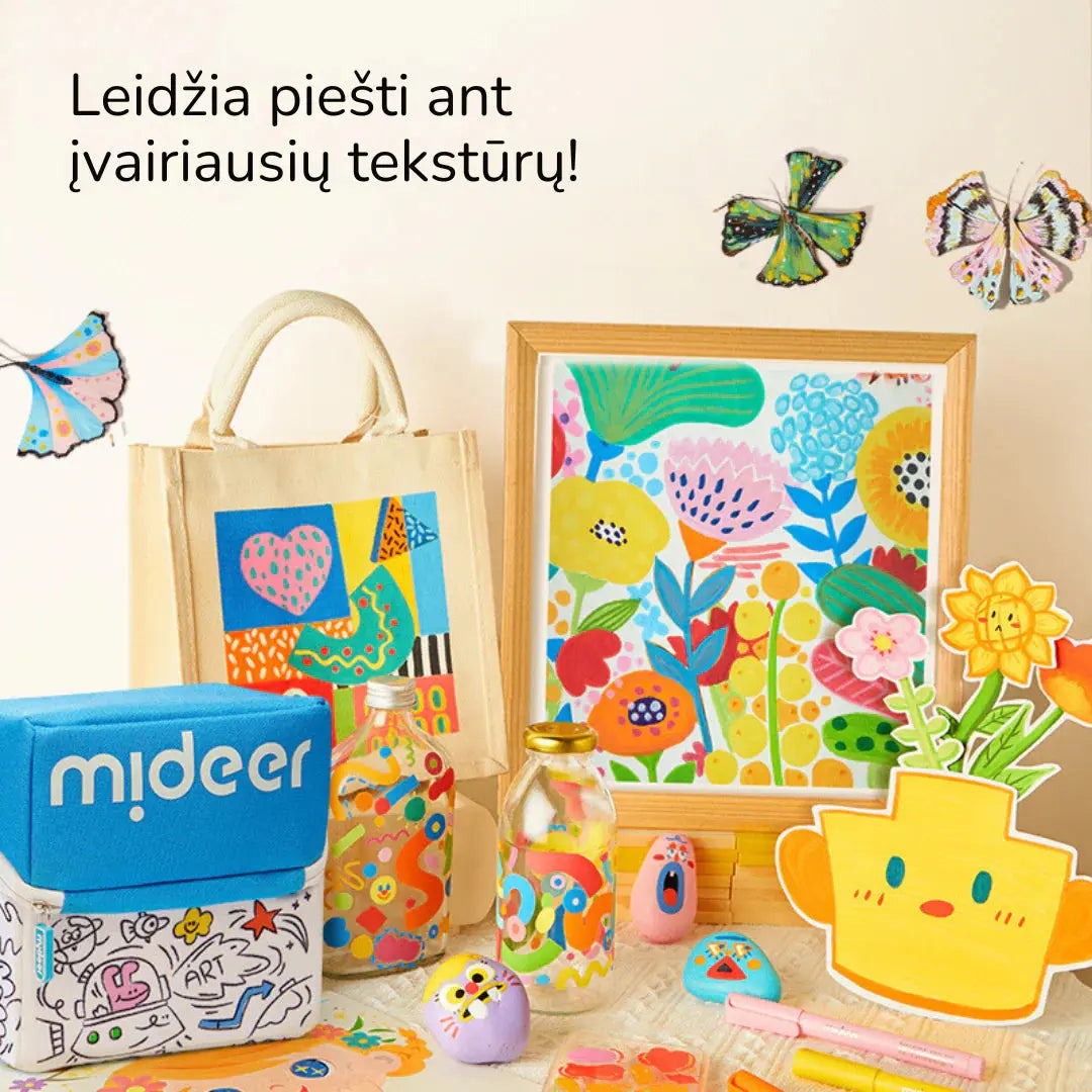 Acrylic markers in "graffiti" bag - 24 colors Mideer