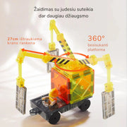 Colorful Magnetic Tiles - Little Architect 36 pcs Mideer