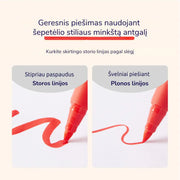 Acrylic Markers - Ultra-Soft Nib 6 Colors Mideer