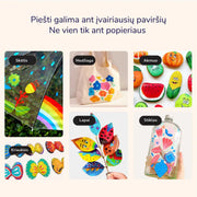 Acrylic Markers - Ultra-Soft Nib 6 Colors Mideer