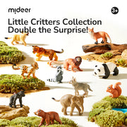 Mideer Pocket Friends Safari animal figures displayed in nature play scene
