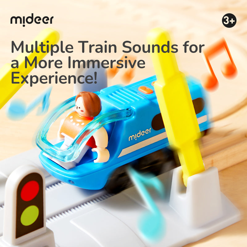 Mideer Train Track Building Blocks - Urban Adventure product image