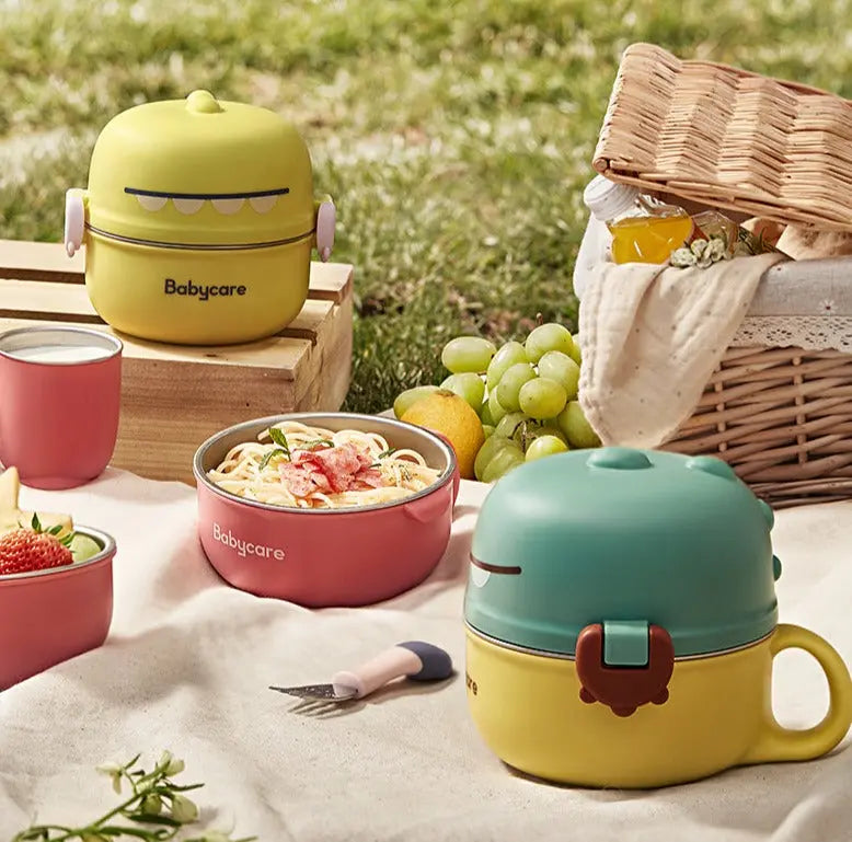 Dino Portable Tableware Set 5pcs Bc Babycare
