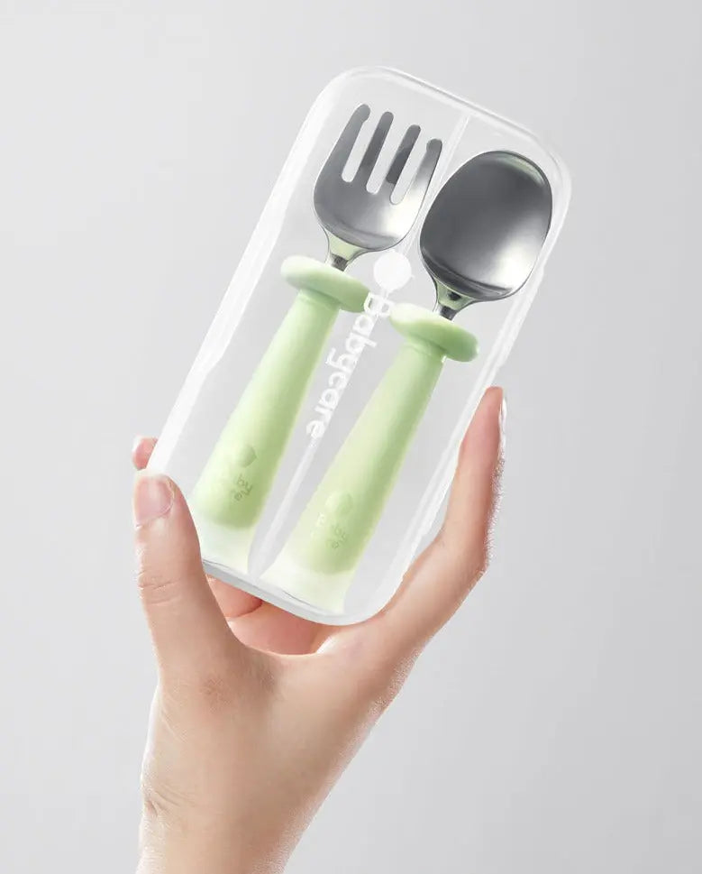 Stainless Steel Spoon & Fork Set 2pcs Bc Babycare