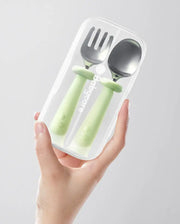 Stainless Steel Spoon & Fork Set 2pcs Bc Babycare