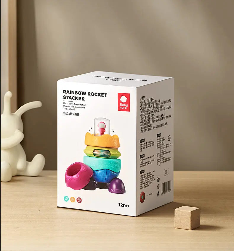 Rainbow Rocket Stacking Rings Bc Babycare