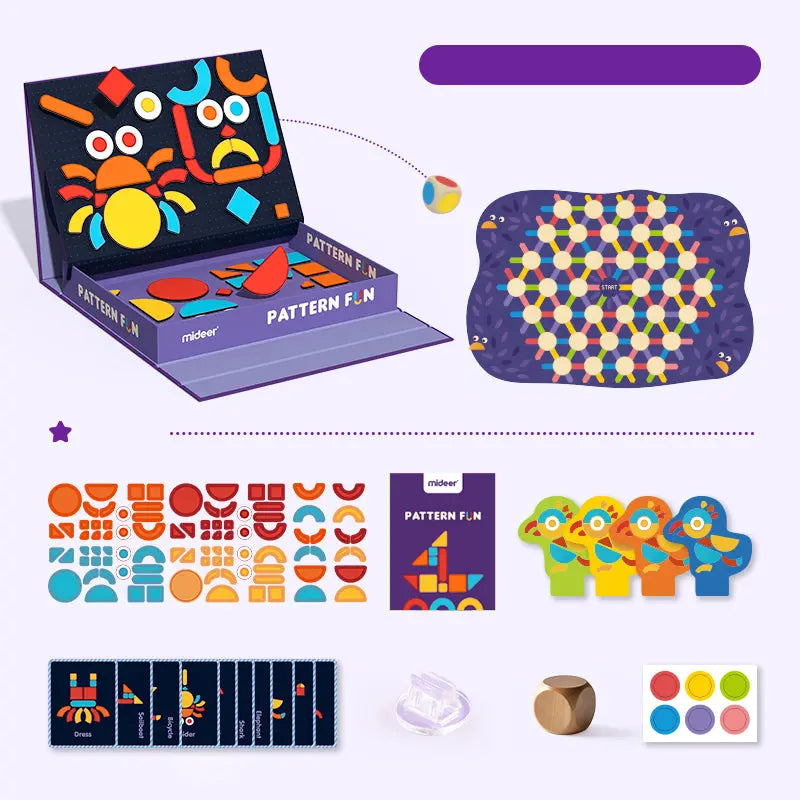 Magnetic Playset: Pattern Fun Mideer
