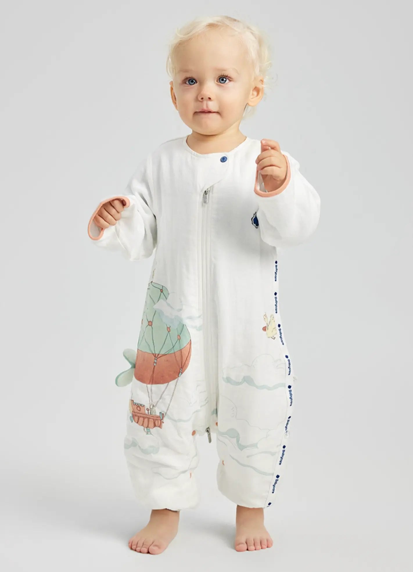 Temperature Regulating Bamboo Long-Sleeve Sleep Bag 1.0 TOG Bc Babycare