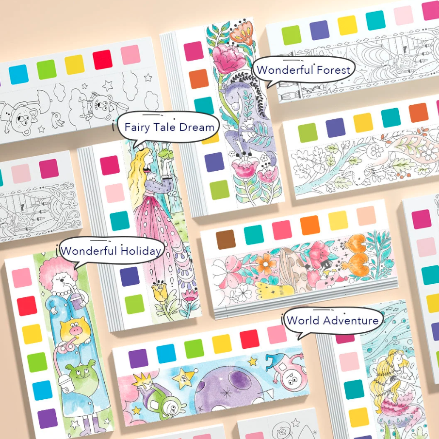 Mini Watercolor Painting Book Mideer