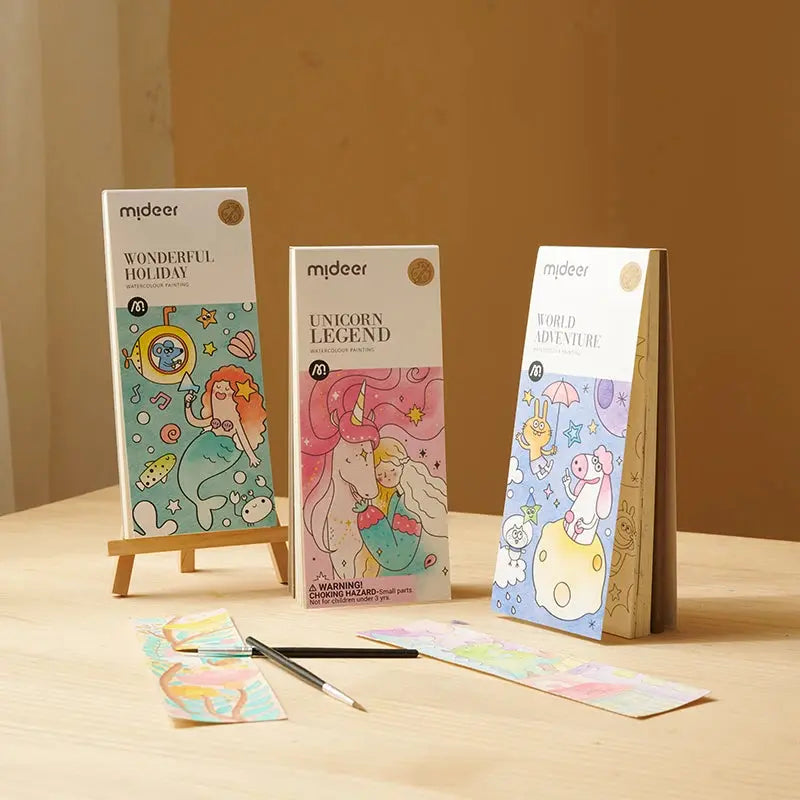 Mini Watercolor Painting Book Mideer