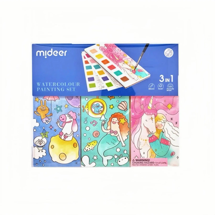 Mini Watercolor Painting Book Mideer