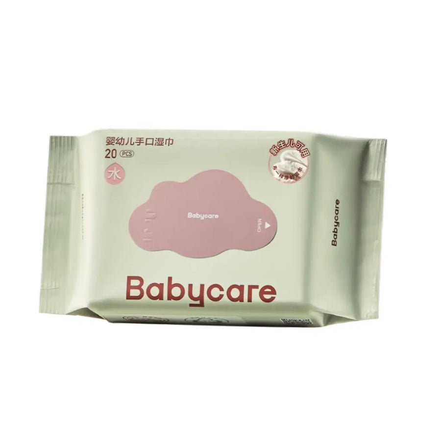 Baby Hand & Mouth Wipes Travel Size 20 Count (unscented) Bc Babycare