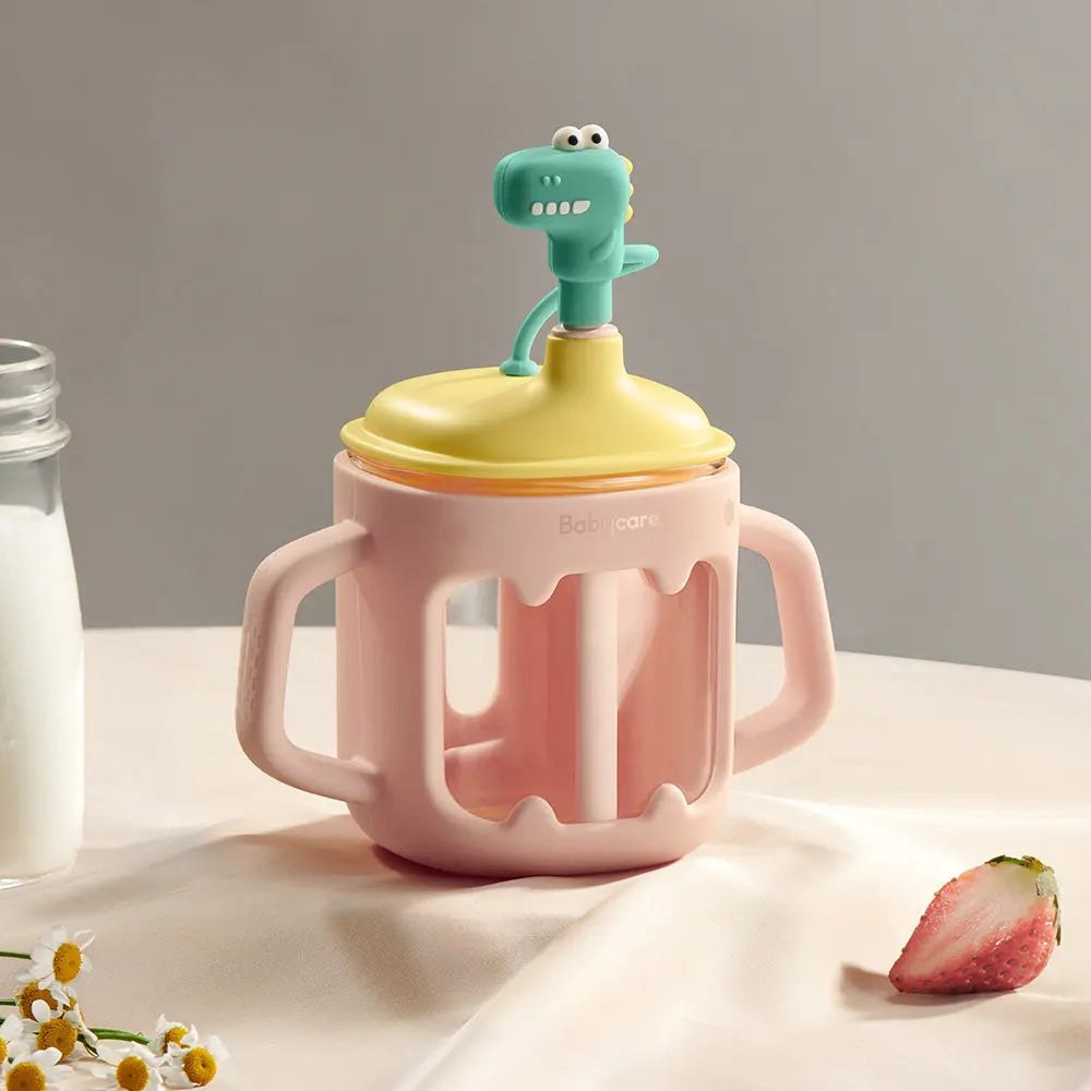 T-Rex Glass Milk Cup 250ml Bc Babycare