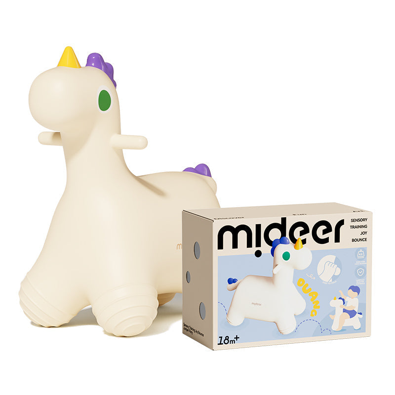 Mideer Sensory Training Joy Bounce inflatable pony with product box
