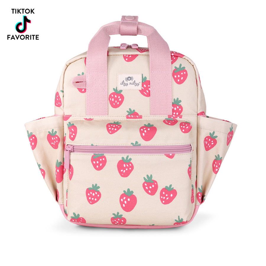 Itzy Bitzy Backpack - Strawberries & Cream