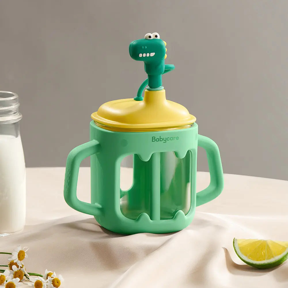 T-Rex Glass Milk Cup 250ml Bc Babycare