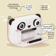 Panda Print Camera kiimento