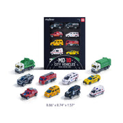 Alloy Racing Cars: City Vehicles 10P Mideer