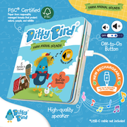 Ditty Bird Farm Animal | Baby Sound Book Farm USB-C by Ditty Bird, alternate view