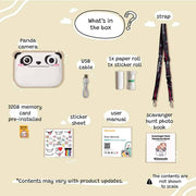 Panda Print Camera kiimento