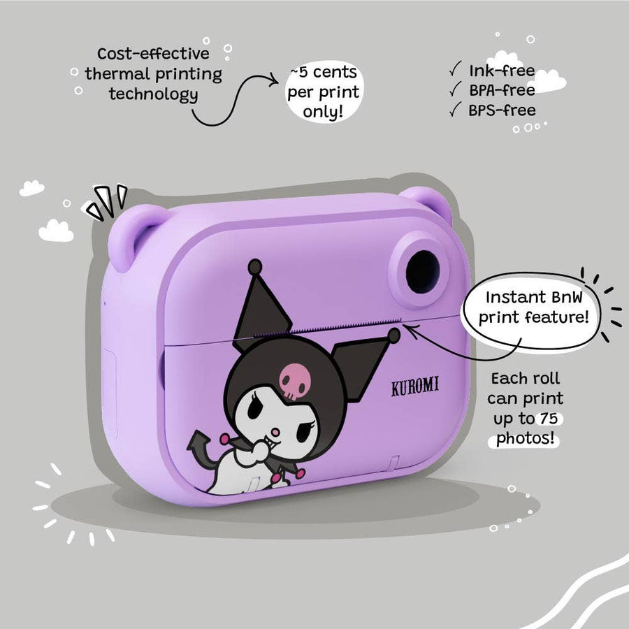 Sanrio Kuromi Print Camera kiimento