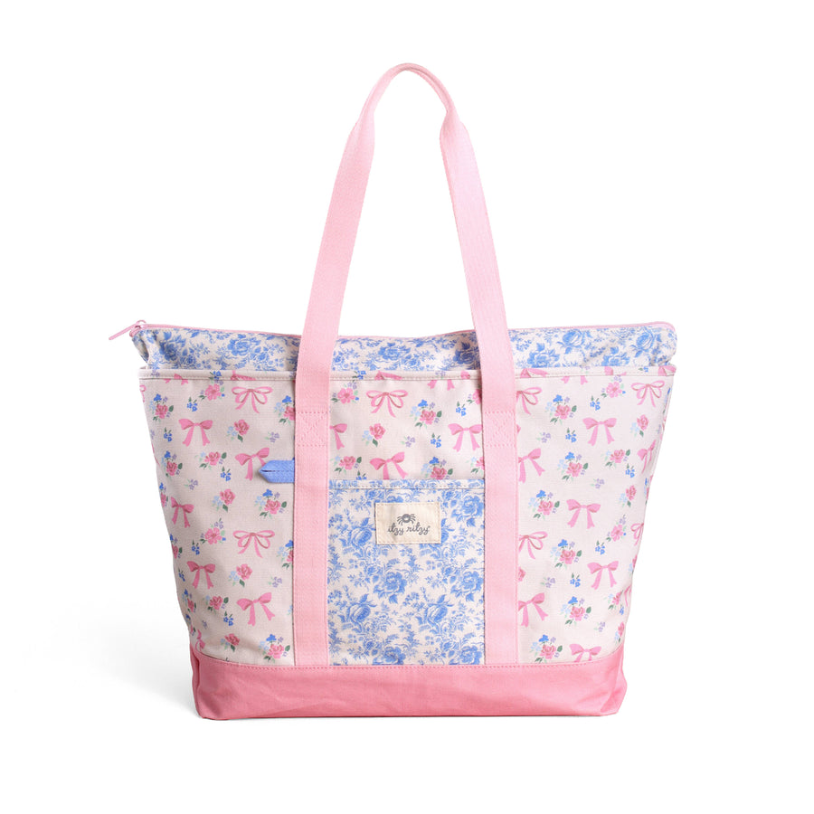 Itzy Explorer™ Canvas Tote Bag - Ribbons & Roses