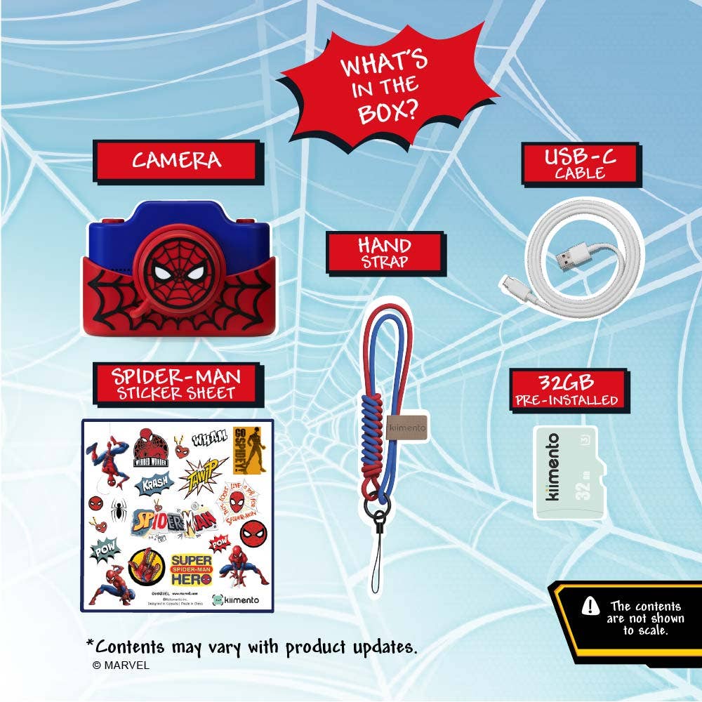 Marvel Spider-Man Digital Camera kiimento